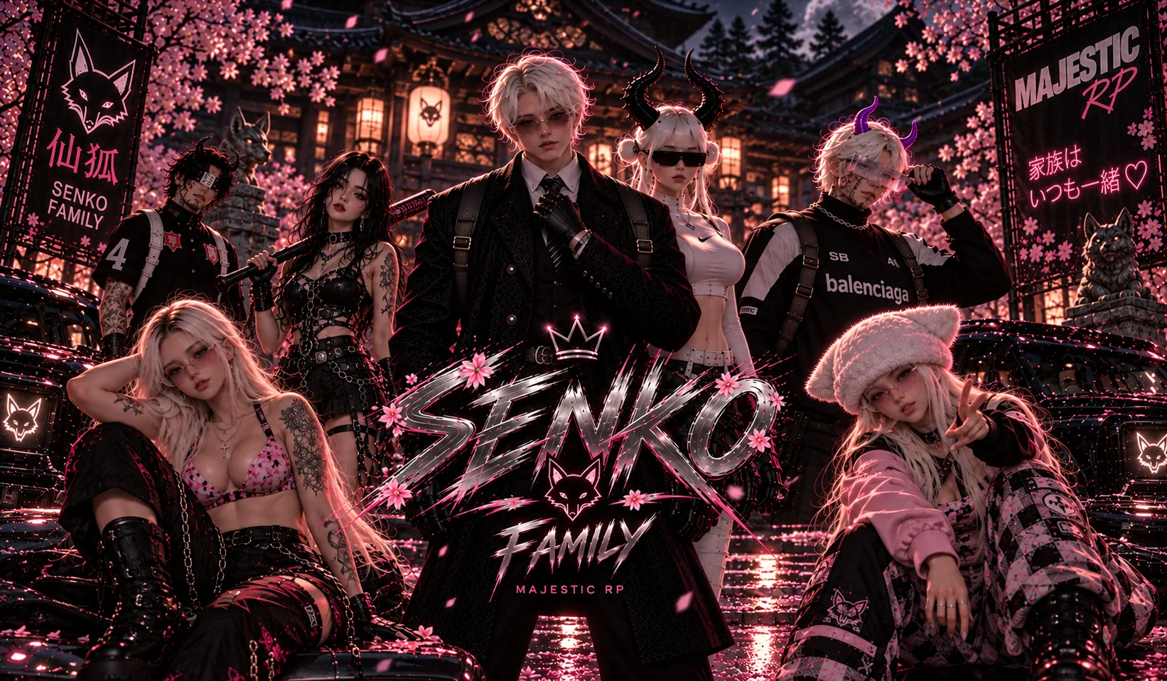 Баннер Senko Family, Majestic RP